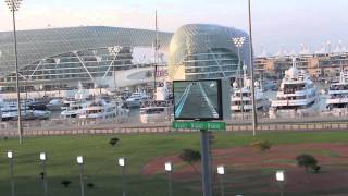 F1 2014 Abu Dhabi Grand Prix First Lap - South Grandstand Upper - Yas Marina Circuit