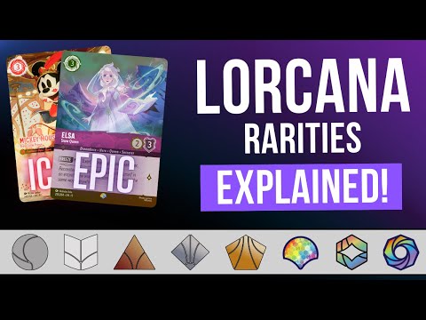 Complete Guide to Lorcana Rarities! | Iconic and Epic Announced!