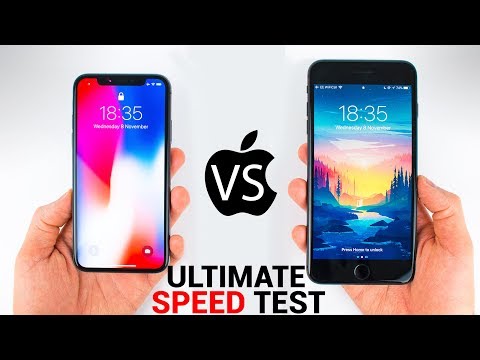 iPhone X vs iPhone 8 Plus - The ULTIMATE SPEED TEST