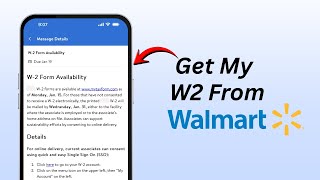 How To Get My W‑2 from Walmart (2026) | Download or Request Your Tax Form