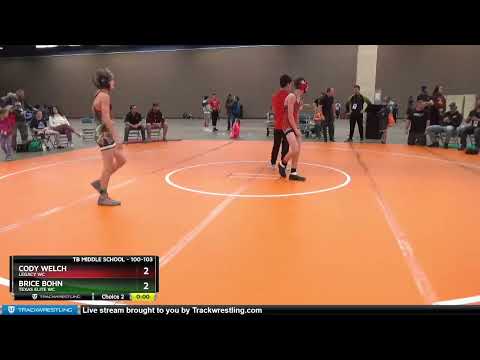 100 Lbs Round 3 - Brice Bohn, Texas Elite WC Vs Cody Welch, Legacy WC 7603