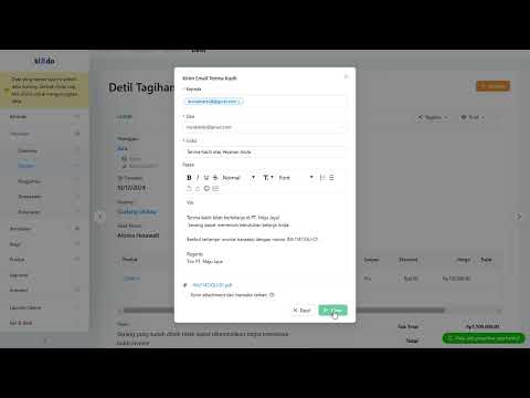 Kirim Ucapan Terima Kasih dengan Mudah di Tagihan Penjualan