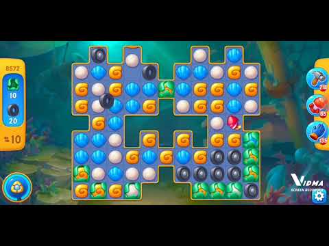 Fishdom. 8572 level no boosters and diamonds. 18 moves