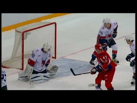 Kontiola tips in Kronwall shot