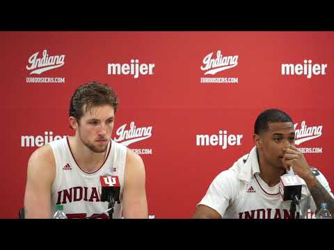 Devonte Green and Joey Brunk Postgame | Indiana vs. Princeton | Nov. 20, 2019