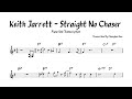 Keith Jarrett - Straight No Chaser Piano Solo Transcription