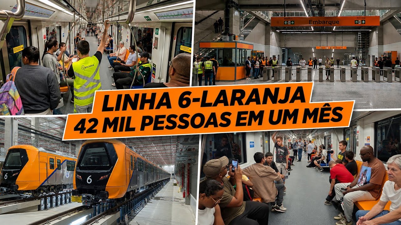 LINHA 6 LARANJA DE METRÔ LEVA MAIS DE 42 MIL PESSOAS EM SP