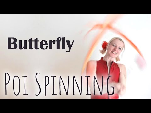 Beginner Poi Spinning EASY STEPS | Learn butterfly move in forwards and backwards