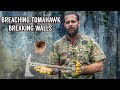 Bone Breacher Combat Tomahawk Busting Through Walls