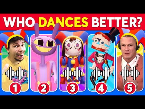Who DANCES Better? 💃🎶 The Amazing Digital Circus Edition 🎪 Pomni, Jax, Ragatha, Mr.Beast,...