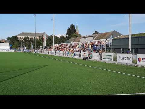 Grorud IL fans på Grorud Arctic Match vs. Aalesund 12. juli 2021