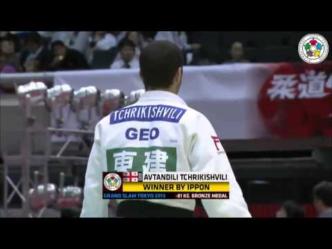 Judo Grand Slam Tokyo 2013: Avtandili TCHRIKISHVILI (GEO) - Travis STEVENS (USA) Bronze [-81kg]