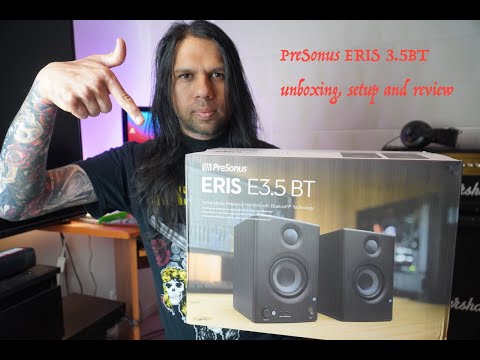 PreSonus - ERIS E3.5 BT sound monitors, unboxing, detailed setup and review