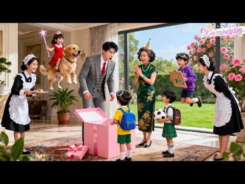 Mamãe Do CEO Pedia 1 Neto, Mas Ao Abrir A Caixa-Surpresa Achou 5 Bebês Gênios Fofos! Destino Muda!