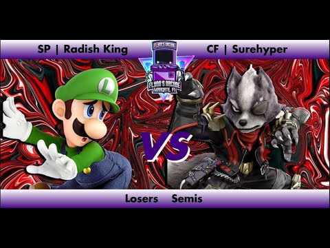 Flynn's Arcade 047 Losers Semis - SP | Radish King (Luigi) Vs CF | Surehyper (Wolf) Ssbu Ultimate