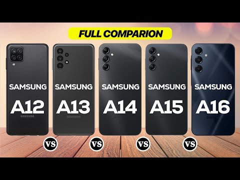 Samsung A12 vs A13 vs A14 vs A15 vs A16 Comparison Video.
