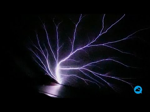 St Elmo's fire captured last Thursday in the cockpit of an airplane