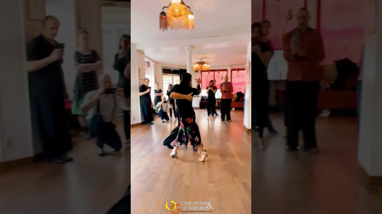 #milonga Demo workshop #paris #tangodebuenosaires Georgina Vargas Oscar Mandagaran