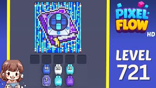 Pixel Flow Level 721 Solution Walkthrough