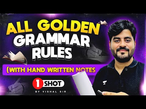 All Golden Rules Of Grammar | IBPS PO & CLERK 2025 | English By Vishal Sir