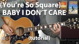 Elvis Presley - (You&#39;re So Square) Baby I Don&#39;t Care Guitar Lesson