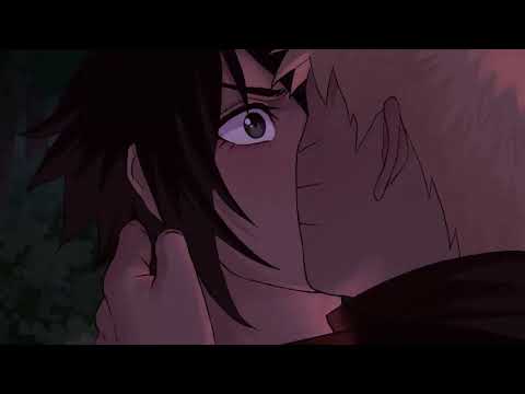 NaruSasu SasuNaru kiss fan animation