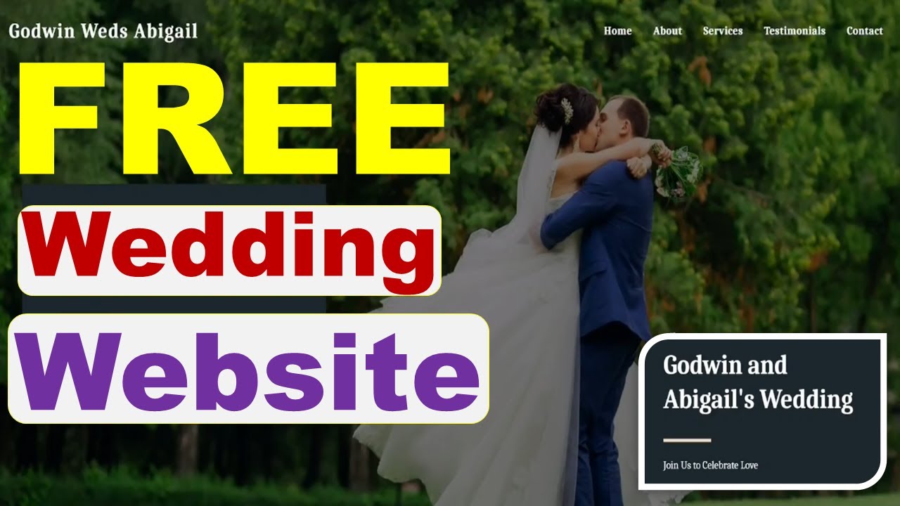 How to create a free wedding website (step by step)