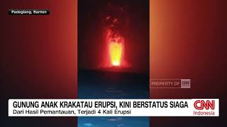 Download lagu Gunung Anak Krakatau Kembali Aktif, Lava Pijar Terlihat dari Kawah mp3