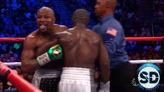 Floyd Money Mayweather Mocks Dana White, Joe Rogan, and Split Decision ringside