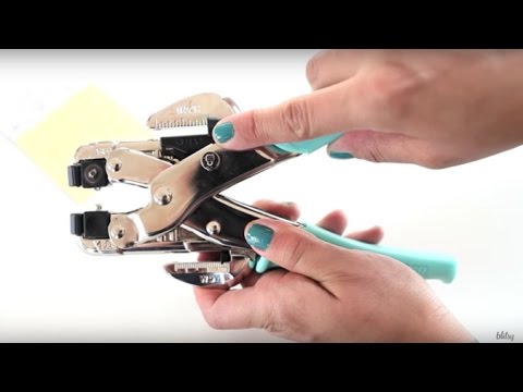 How To Use The We R Memory Keepers Crop-A-Dile Hole Punch & Eyelet Setter