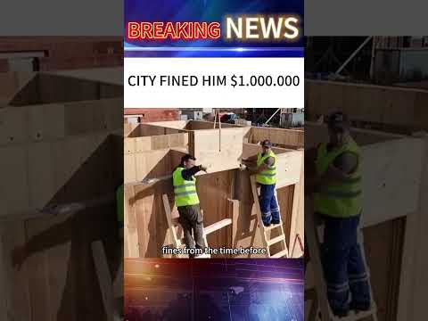 CITY FINED HIM $1.000.000#news #shorts