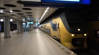 (4K) NS VIRM 8639 vertrekt van station Schiphol Airport