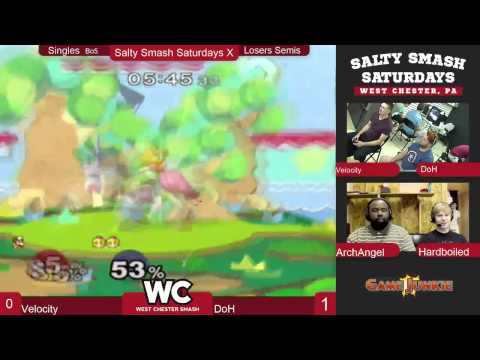 Salty Smash Saturdays X Losers Semifinals: Velocity(Doc) vs DoH(Peach)