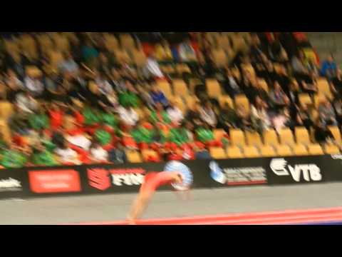 RUS Aleksandr Lisitsyn 2nd pass Prelims 17 18 Mens Tumbling 2015 World Age Group Competition Denmark