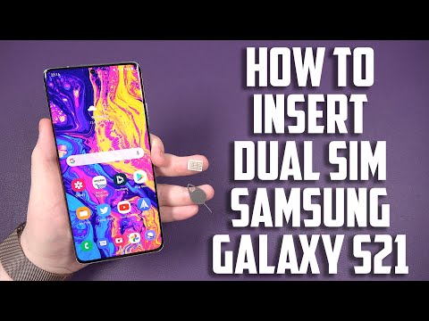 How to Insert Dual SIM Card Samsung Galaxy S21, Plus and Ultra 5G Tutorial