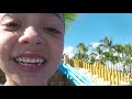 Kids Take The Gopro Through Water Park In Barcelo 2019