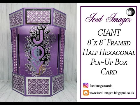 8x8 Framed Half Hexagonal Pop Up Box Card