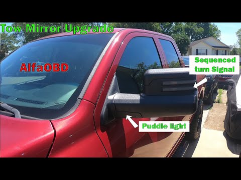 2009 - 2012 Ram Fourth Gen Tow Mirror Upgrade With AlfaOBD Programming.
