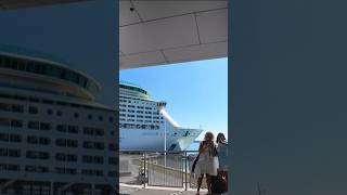 Massive Cruise Ships Leaving Port Canaveral! #shorts #travel