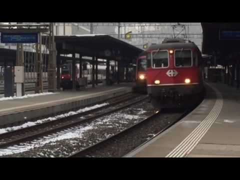 ex-Swiss Express Re 4/4" 11141 mit IR 1977 Nach Zürich HB