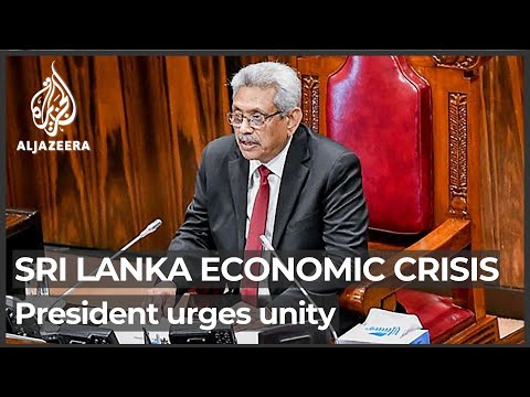 Sri Lanka president calls for national unity amid economic crisis