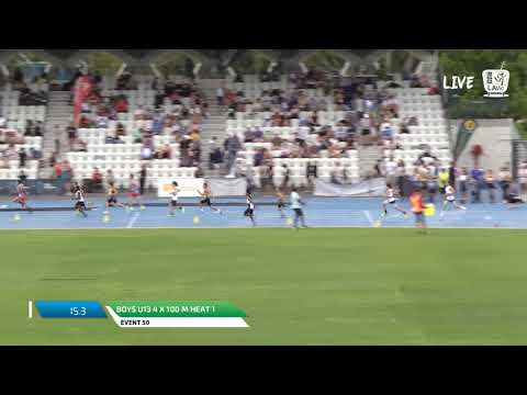 Boys U13 4 x 100m Heat 1 - 2018 SUBWAY State Relay Championships // LAVicTV