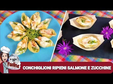 CONCHIGLIONI RIPIENI salmone e zucchine |ricetta facile