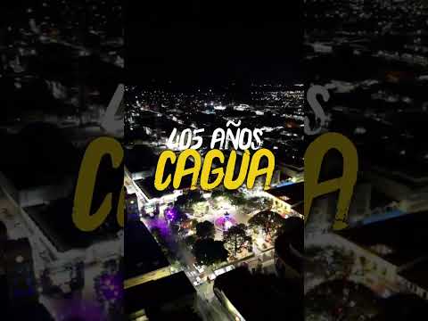 ASÍ SE VE EL ENCENDIDO DE LA NAVIDAD EN LA PLAZA SUCRE DE CAGUA