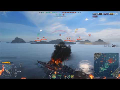 world of warships IFHE Tirpitz 218k dmg