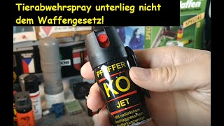 Tierabwehrsprays und Pfefferspray im Waffenrecht (RSG Teil-1/3)