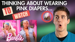PINK DIAPERS- PERFECT for WATCHING Barbie Movie