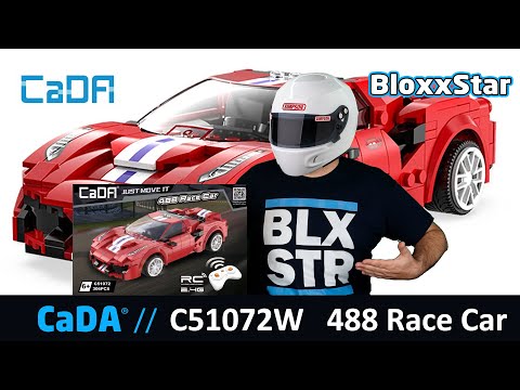 CaDA® C51072W 🏎️ 488 Race Car (Ferrari Pista?) 📡 RC |▶️| Unboxing, Build, Facts, Make | 4K 🎥 |🖖