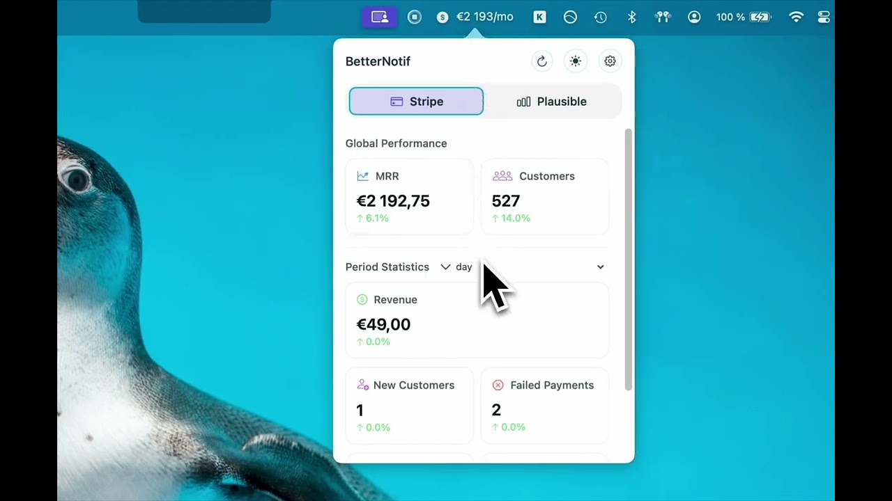 BetterNotif - MacOS Stripe MRR video preview