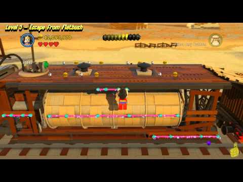 The Lego Movie Videogame: Level 5 Escape From Flatbush - FREE PLAY - (Pants & Gold Manuals) - HTG